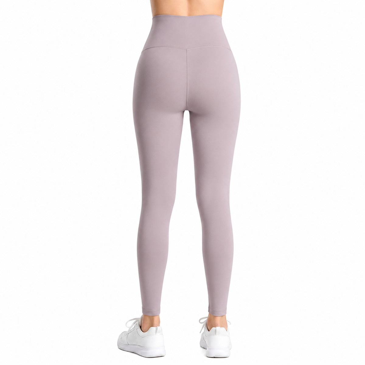 High-Waisted Workout Leggings – Grayish Purple