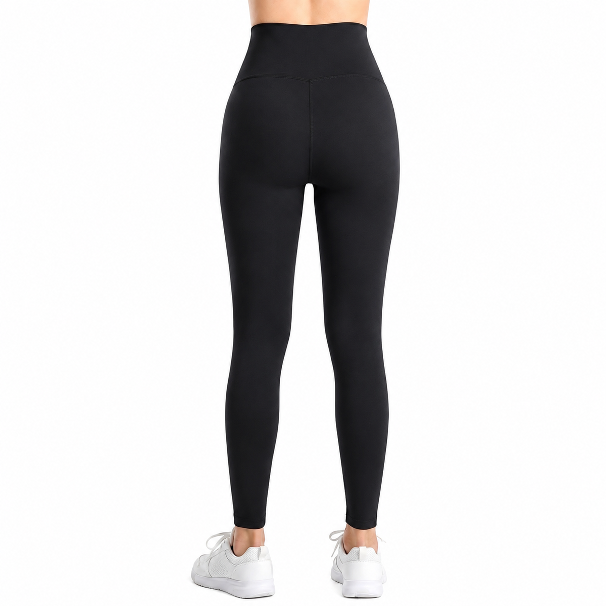 High-Waisted Workout Leggings - Black