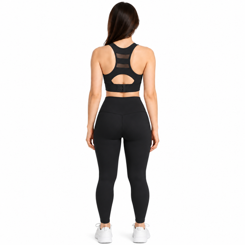 Black Sports Bra & Leggings Combo