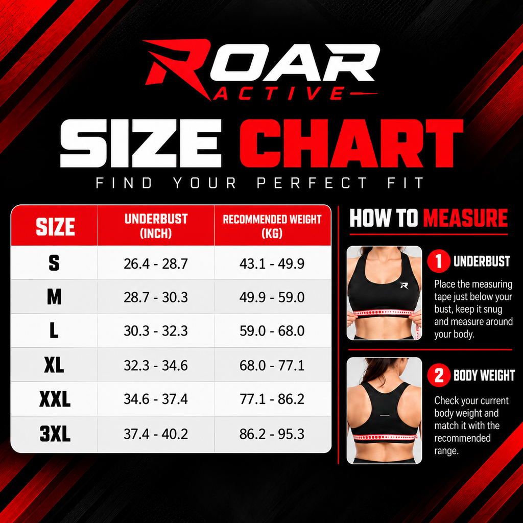 High Support Sports Bra – Black