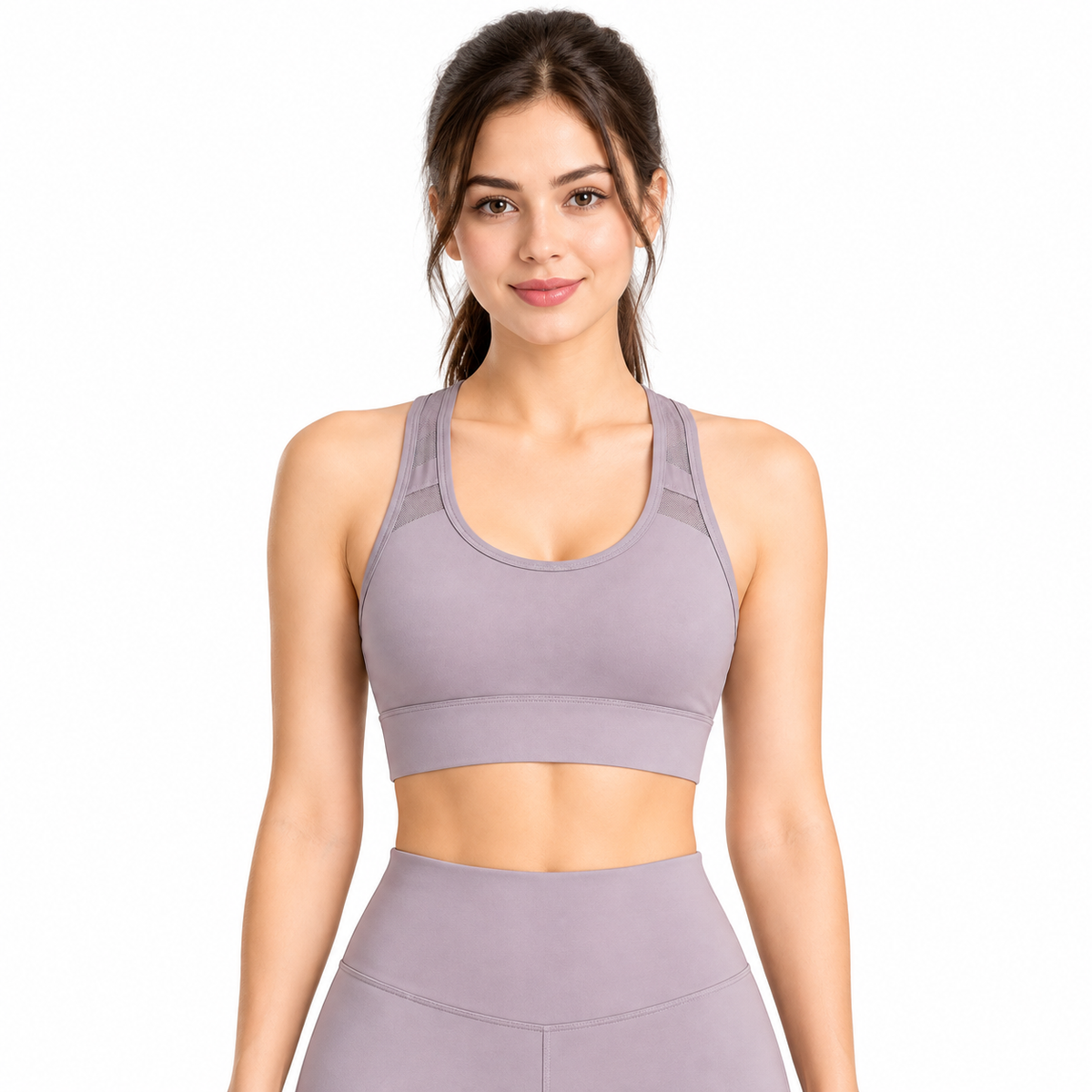High Support Sports Bra – Grayish Purple